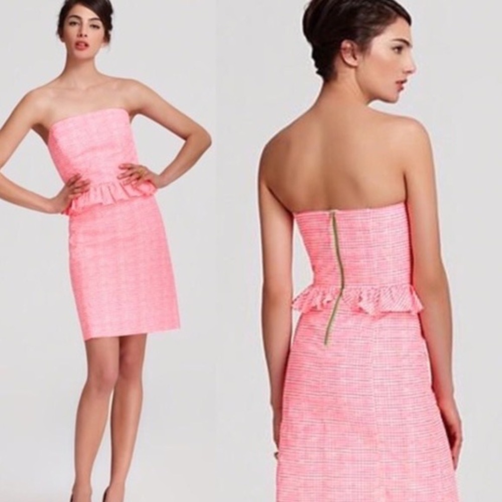 Lilly Pulitzer Lowe Dress Pink Gingham, size 4 - Picture 1 of 6